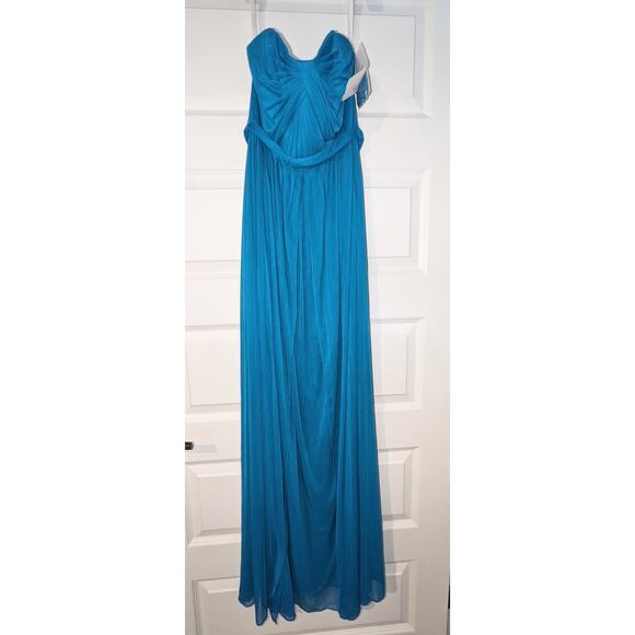 NWT Versa Convertible Blue Maxi 6 Dress Bridesmaid Wedding Prom Formal Feminine - Picture 4 of 16